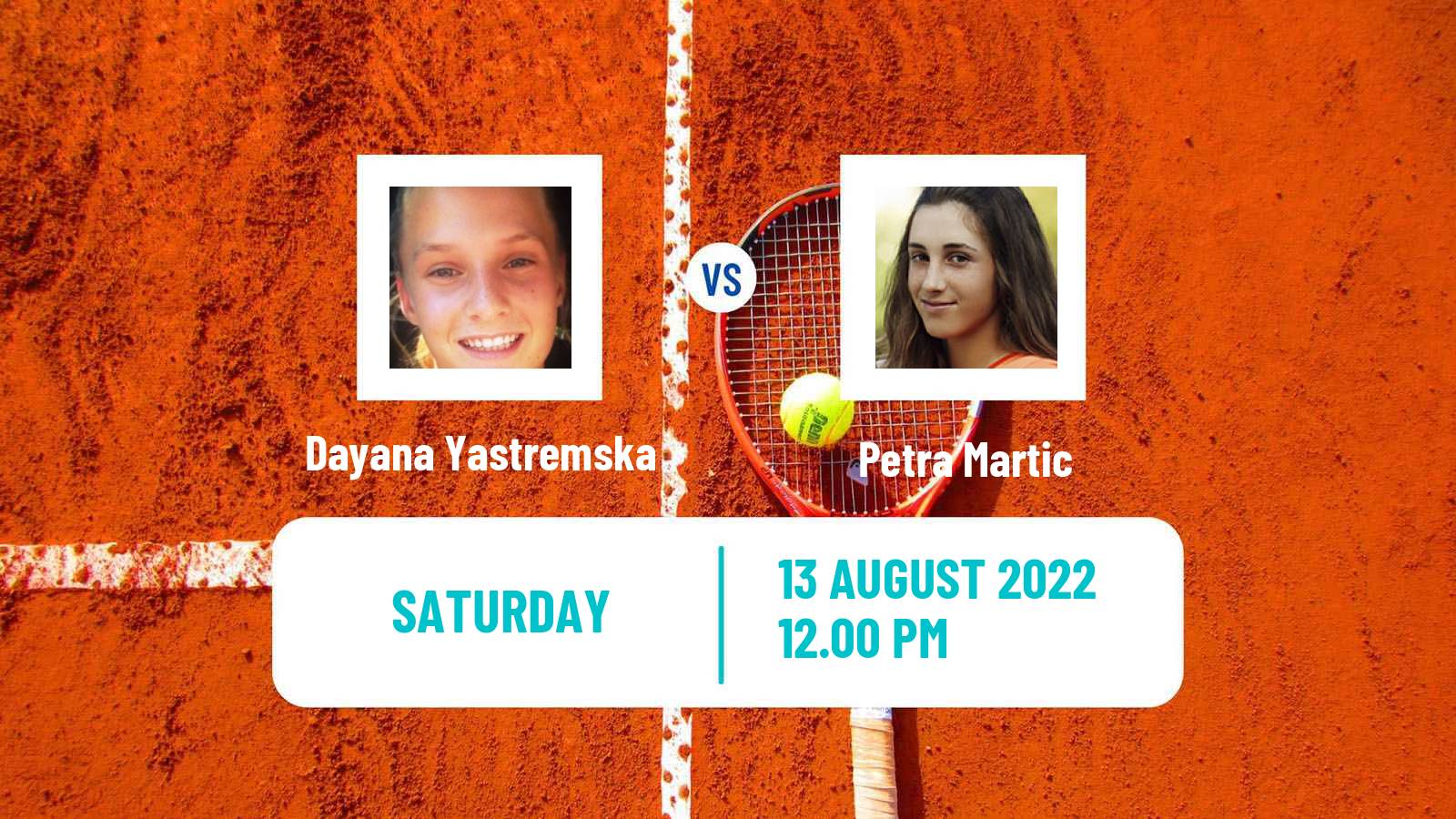 Tennis WTA Cincinnati Dayana Yastremska - Petra Martic