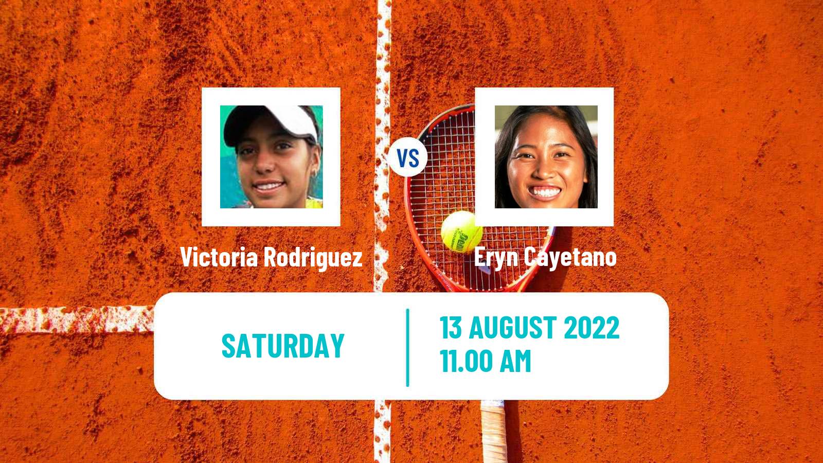 Tennis ITF Tournaments Victoria Rodriguez - Eryn Cayetano