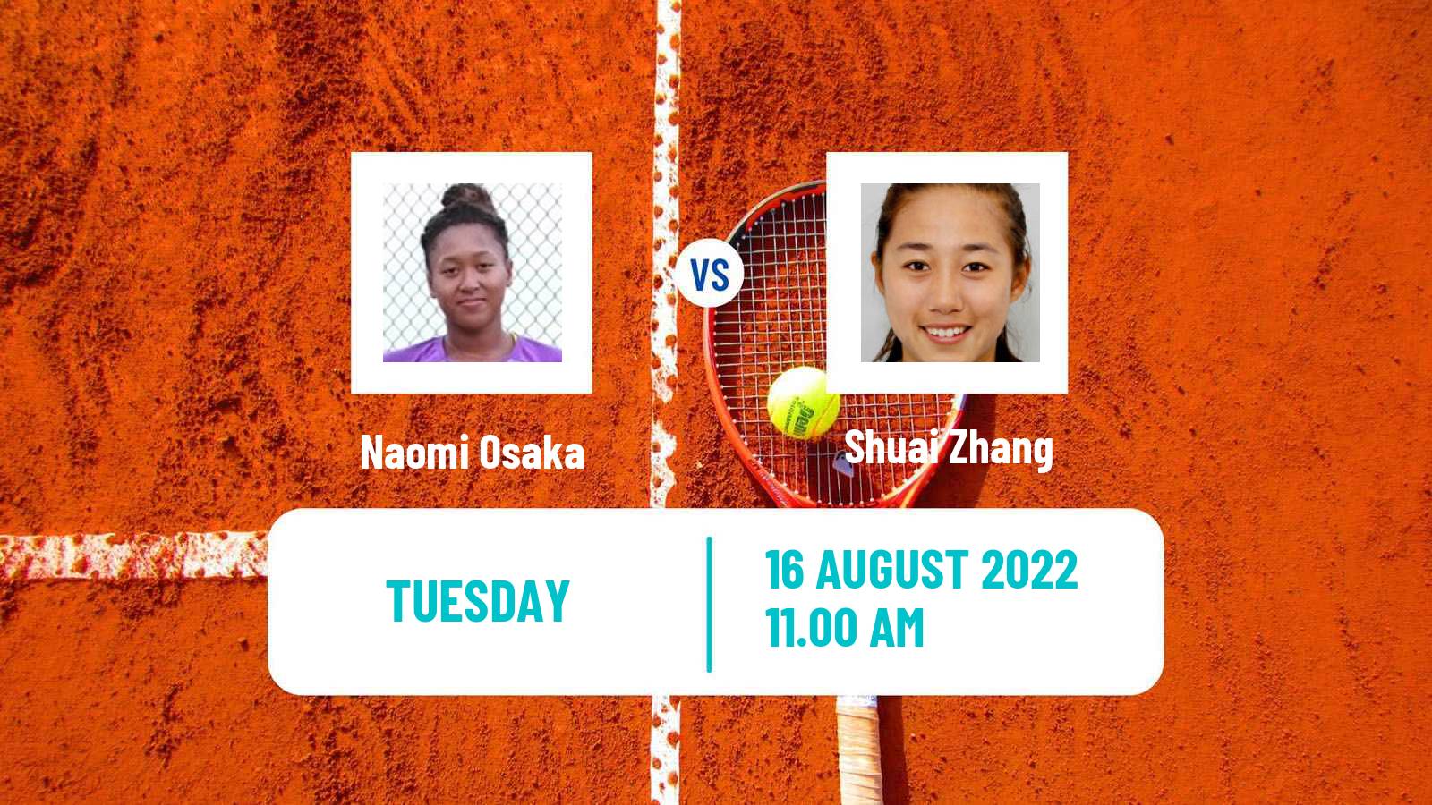 Tennis WTA Cincinnati Naomi Osaka - Shuai Zhang