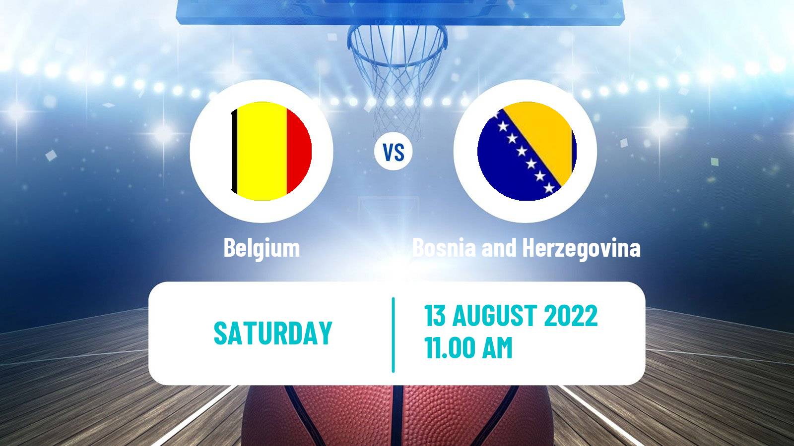 Basketball Friendly International Basketball Belgium - Bosnia and Herzegovina