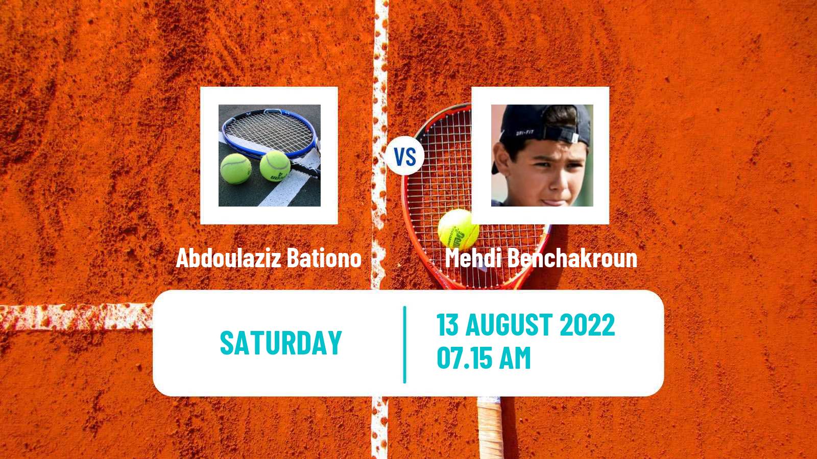 Tennis Davis Cup Group III Abdoulaziz Bationo - Mehdi Benchakroun