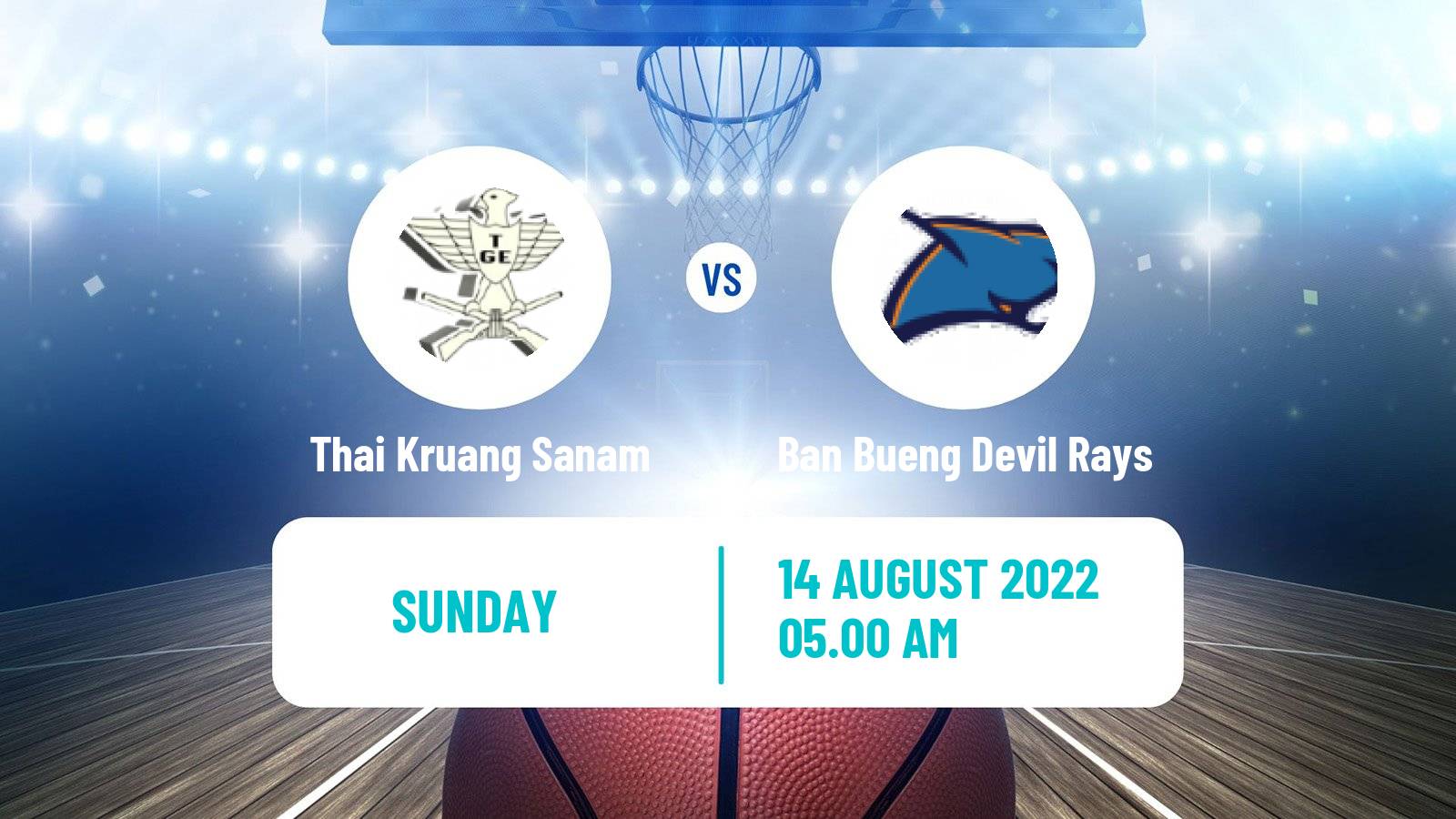 Basketball Thai TBL Thai Kruang Sanam - Ban Bueng Devil Rays