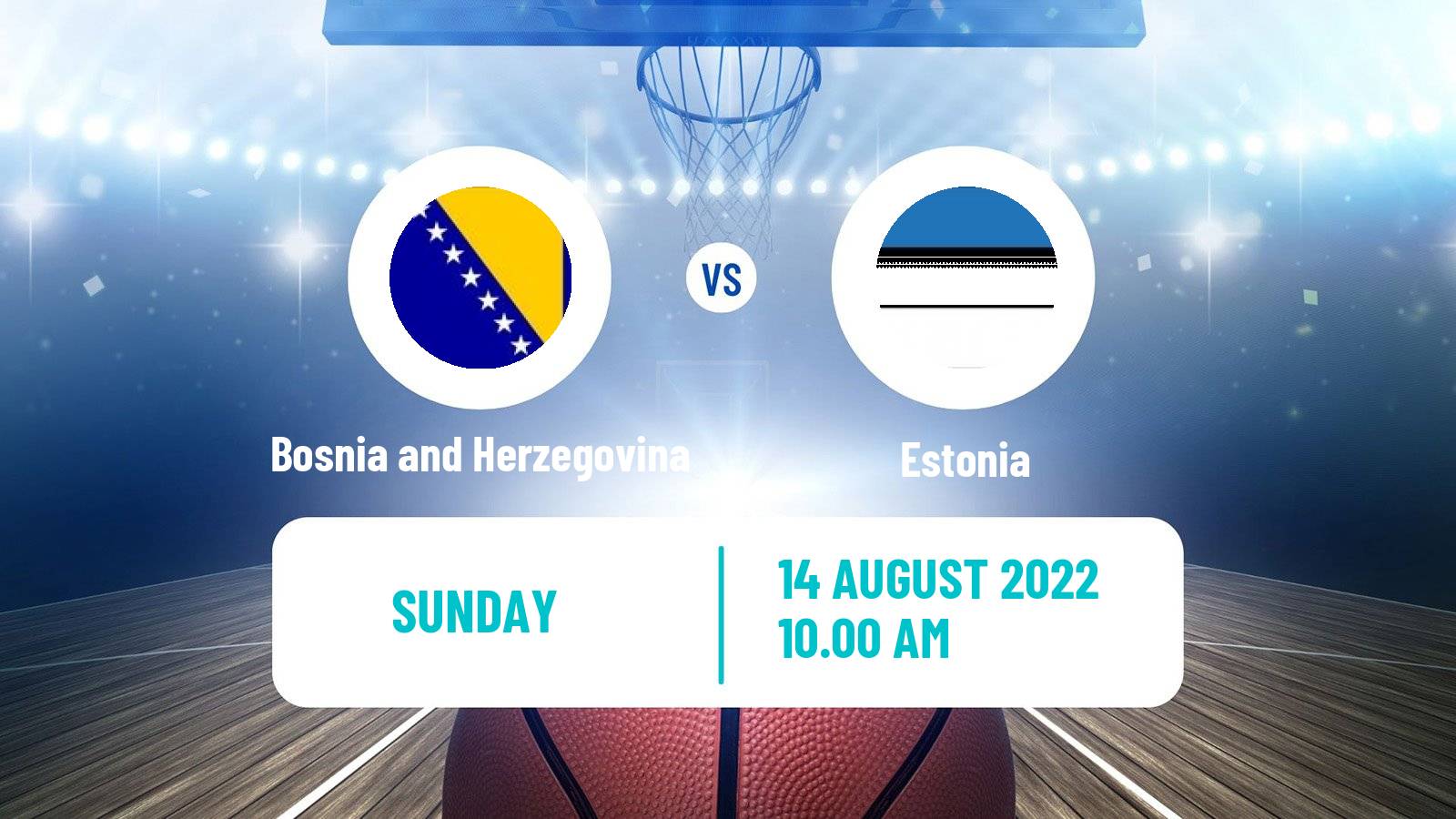 Basketball Friendly International Basketball Bosnia and Herzegovina - Estonia