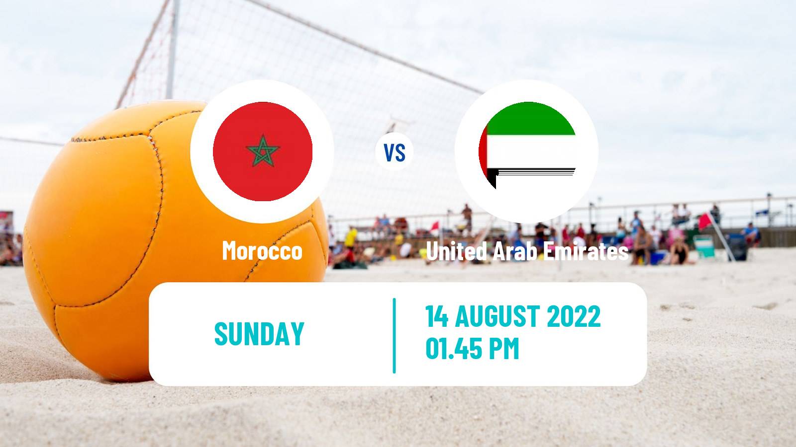 Beach soccer Beach Soccer Morocco - United Arab Emirates