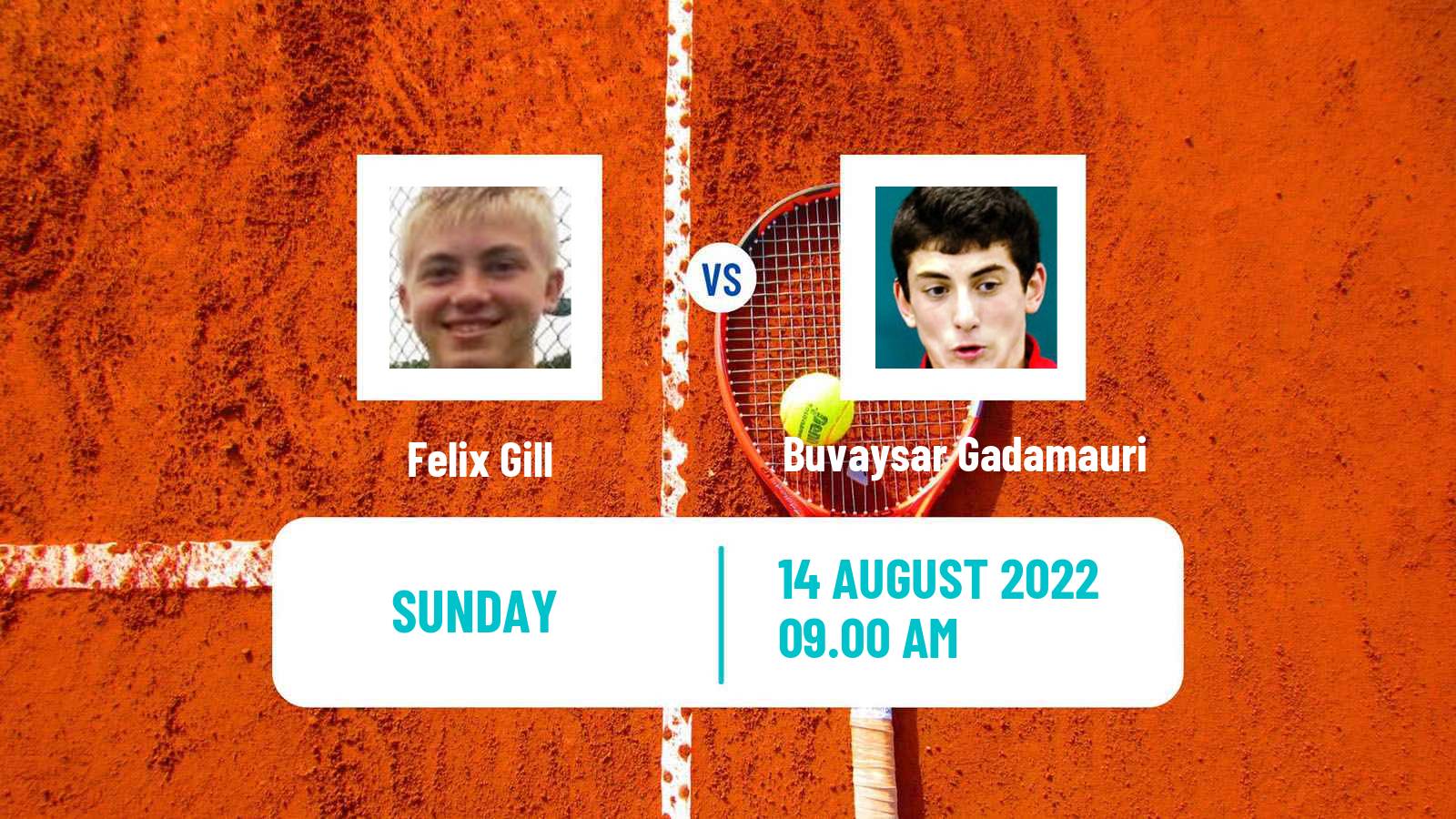 Tennis ITF Tournaments Felix Gill - Buvaysar Gadamauri