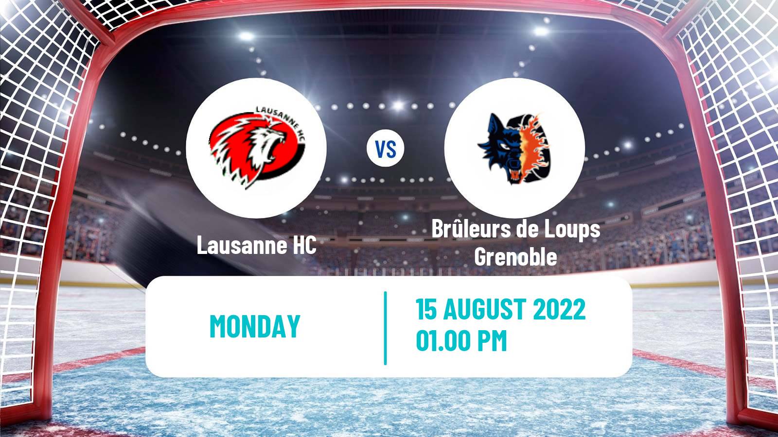 Hockey Club Friendly Ice Hockey Lausanne HC - Brûleurs de Loups Grenoble