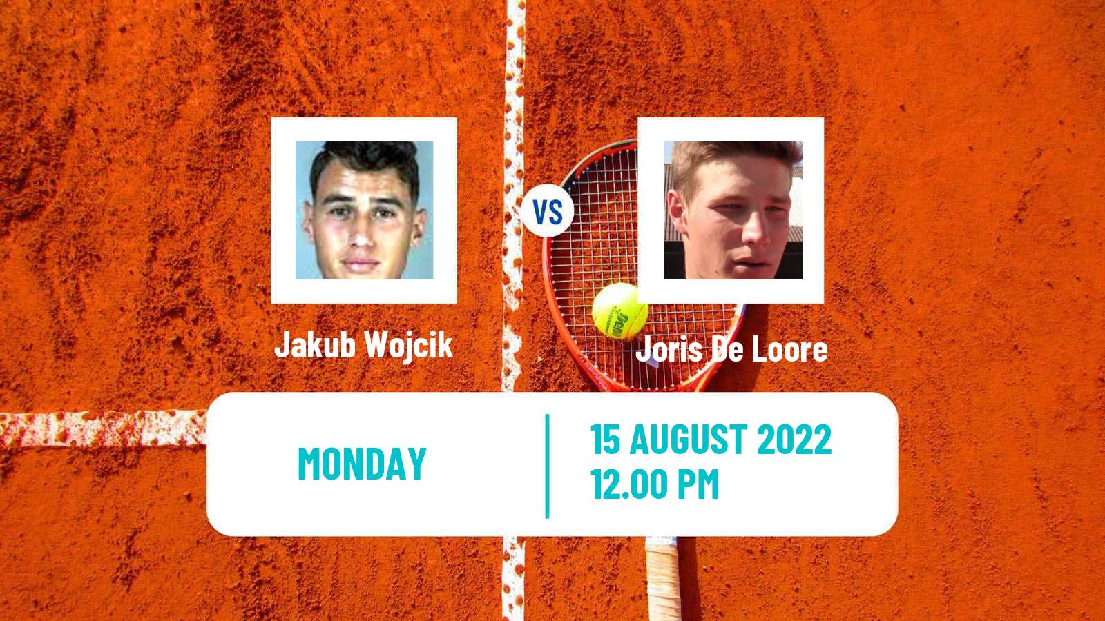 Tennis ITF Tournaments Jakub Wojcik - Joris De Loore