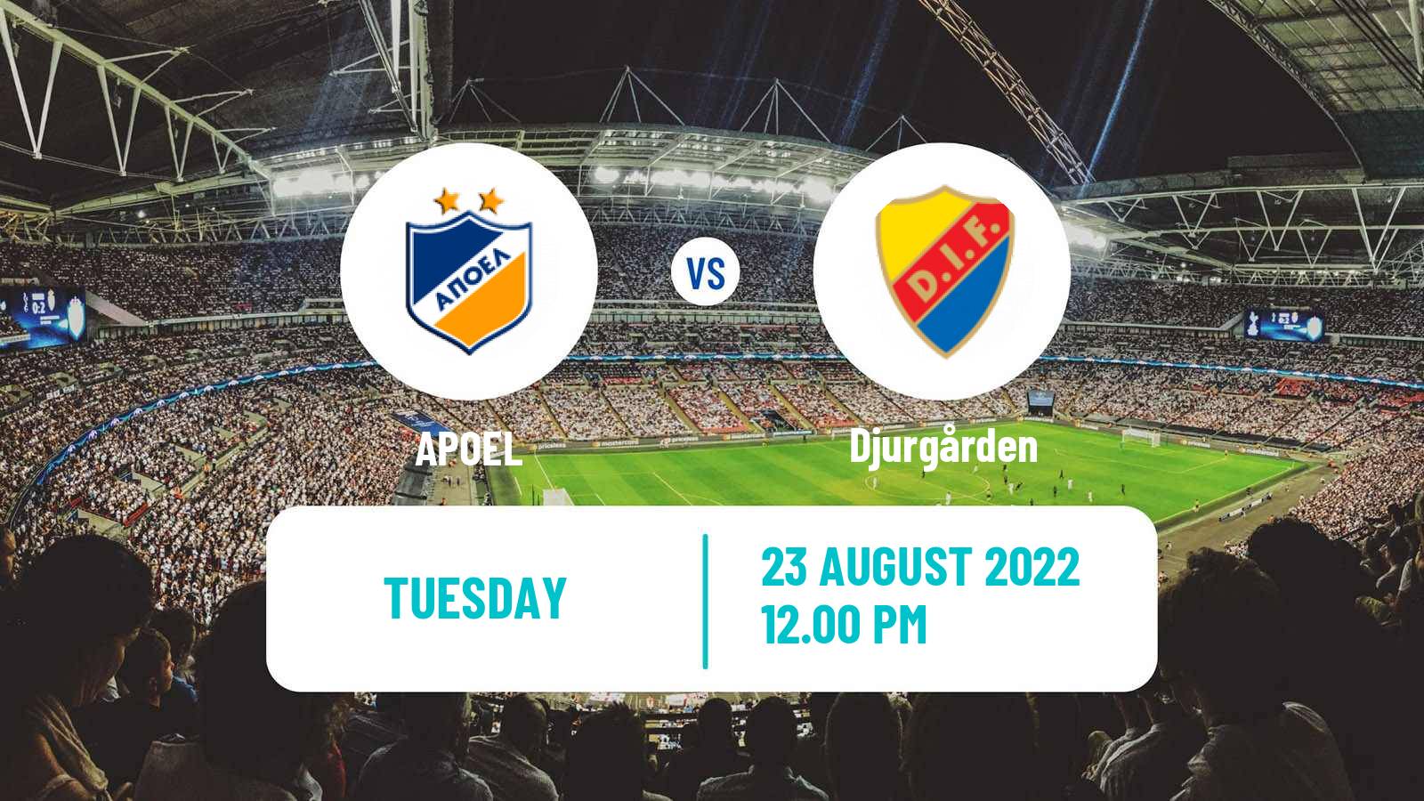 Soccer UEFA Europa Conference League APOEL - Djurgården