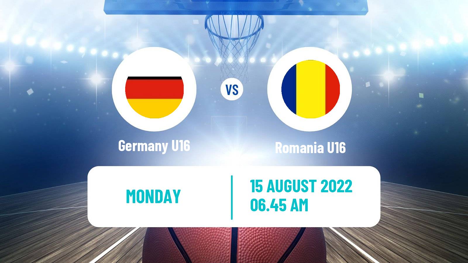 Basketball EuroBasket U16 B Germany U16 - Romania U16