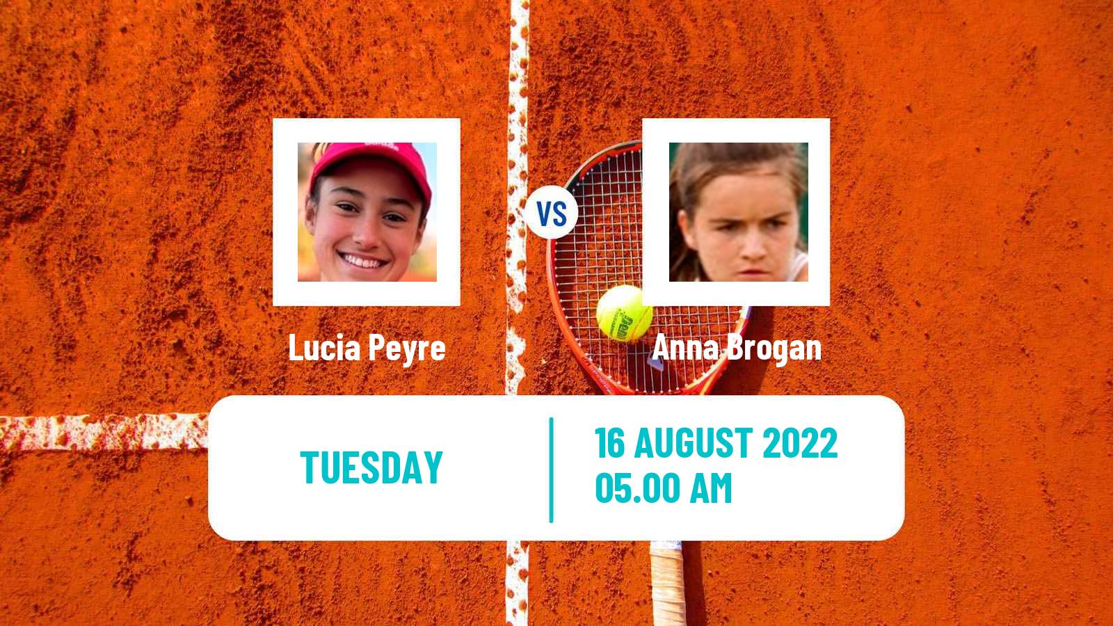 Tennis ITF Tournaments Lucia Peyre - Anna Brogan