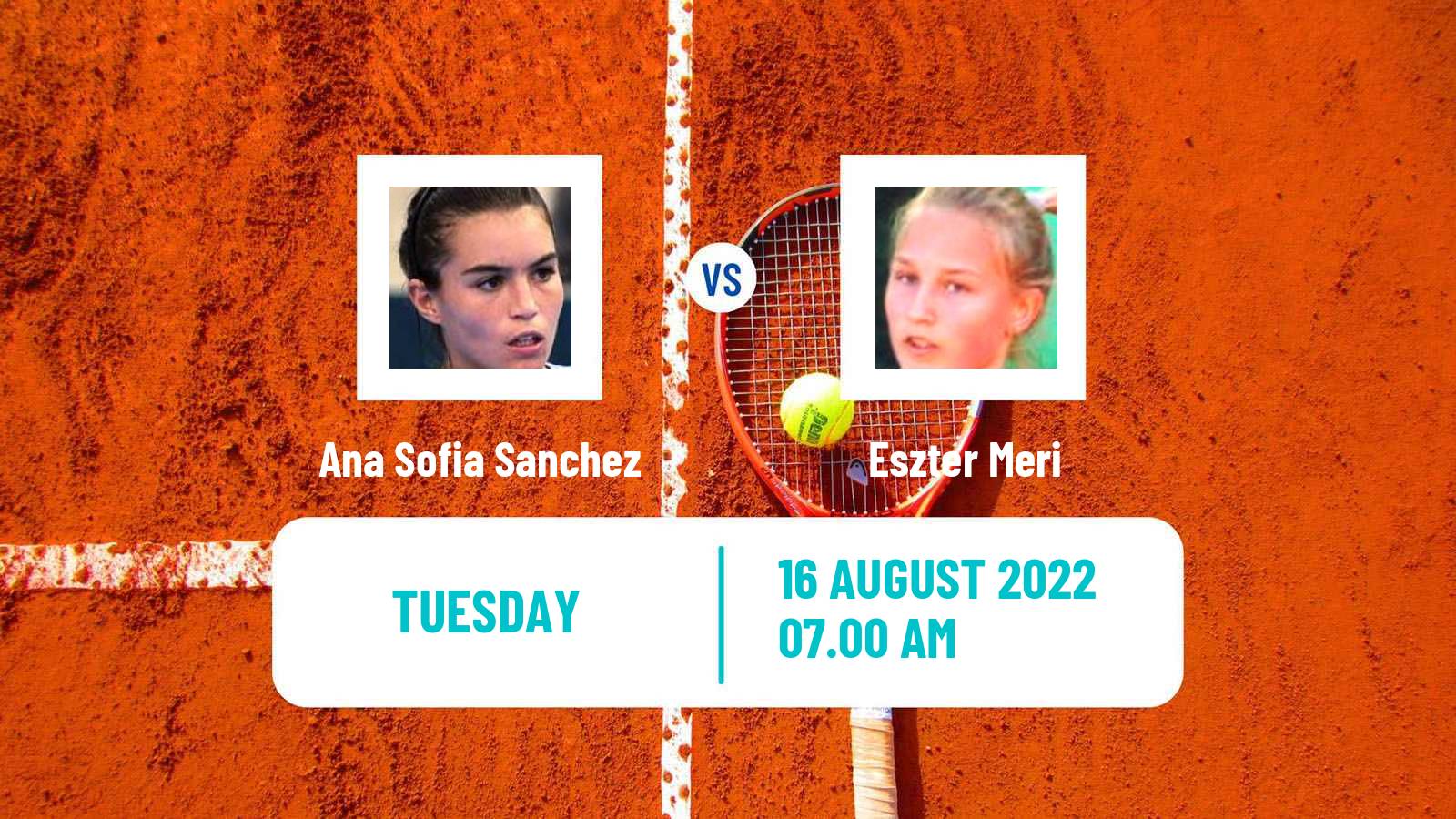 Tennis ITF Tournaments Ana Sofia Sanchez - Eszter Meri