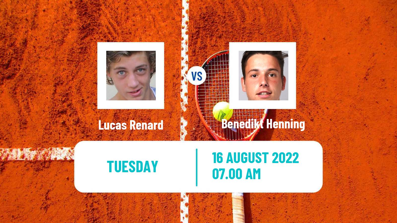 Tennis ITF Tournaments Lucas Renard - Benedikt Henning