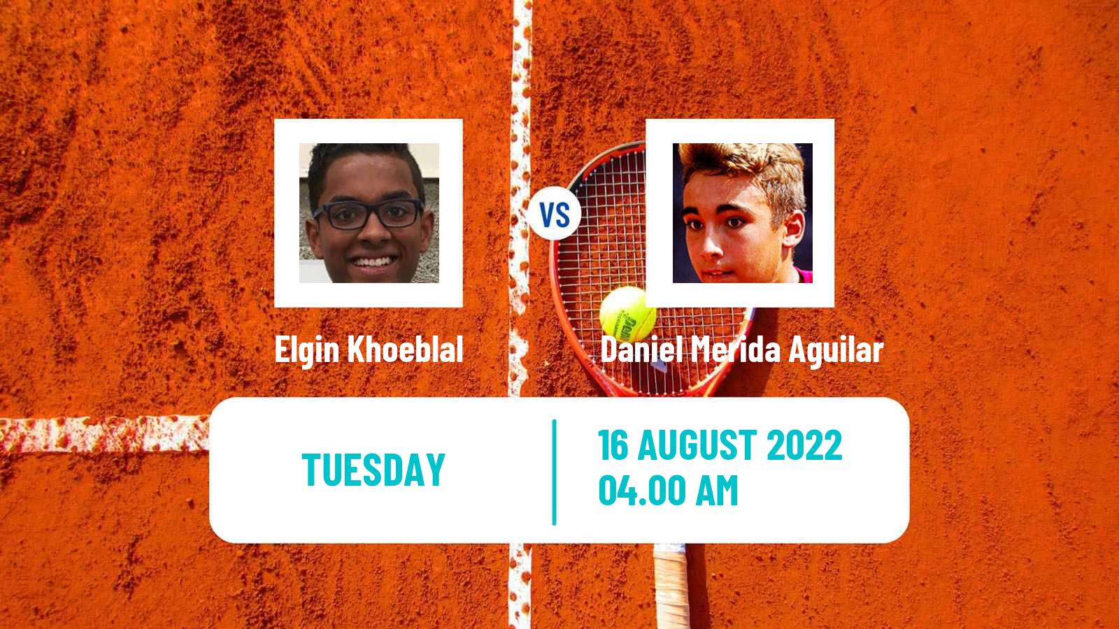 Tennis ITF Tournaments Elgin Khoeblal - Daniel Merida Aguilar