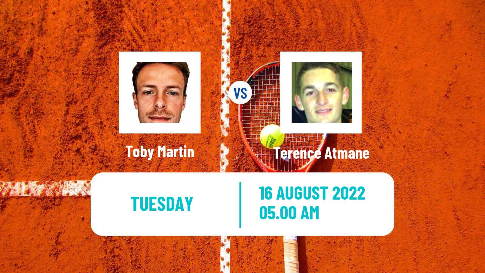 Tennis ITF Tournaments Toby Martin - Terence Atmane