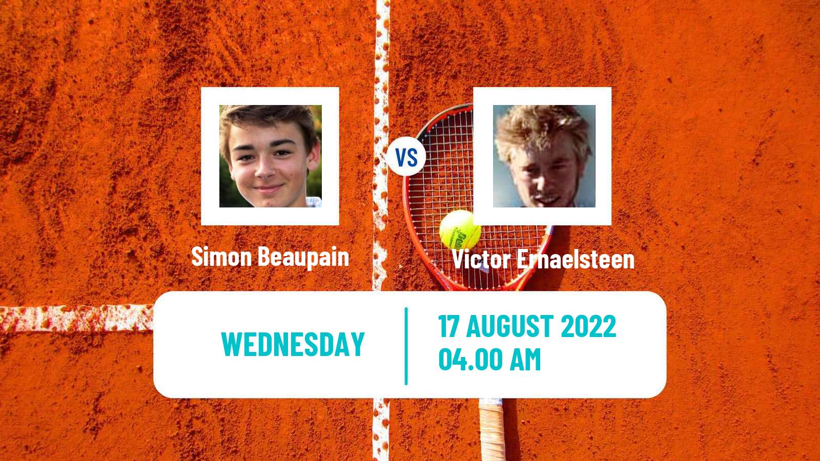 Tennis ITF Tournaments Simon Beaupain - Victor Ernaelsteen