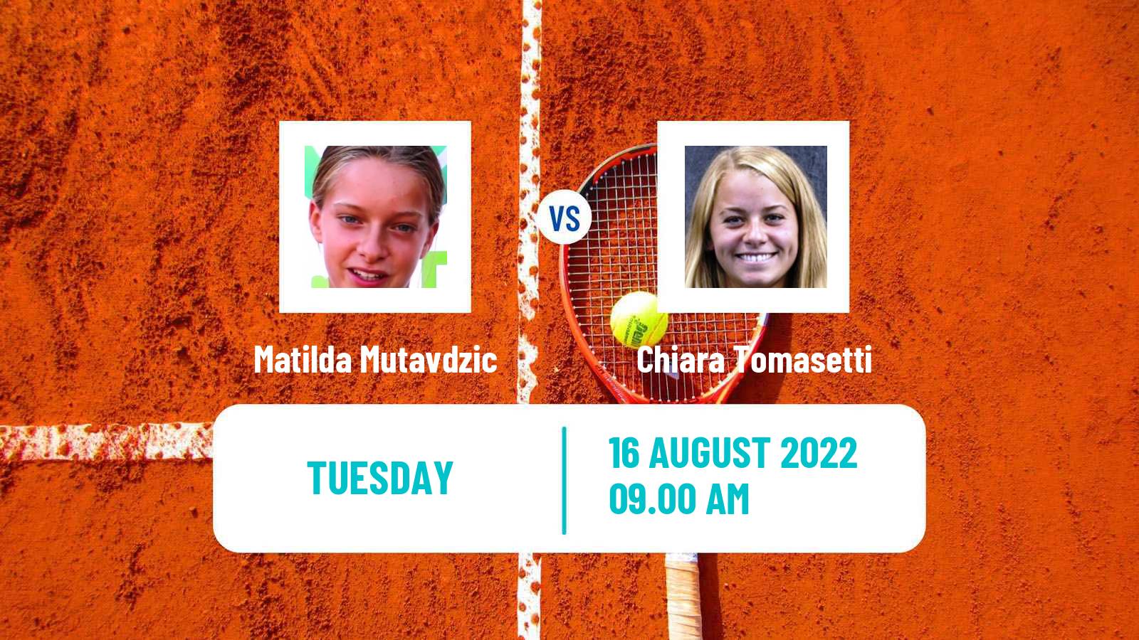 Tennis ITF Tournaments Matilda Mutavdzic - Chiara Tomasetti