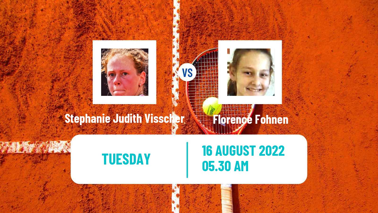 Tennis ITF Tournaments Stephanie Judith Visscher - Florence Fohnen