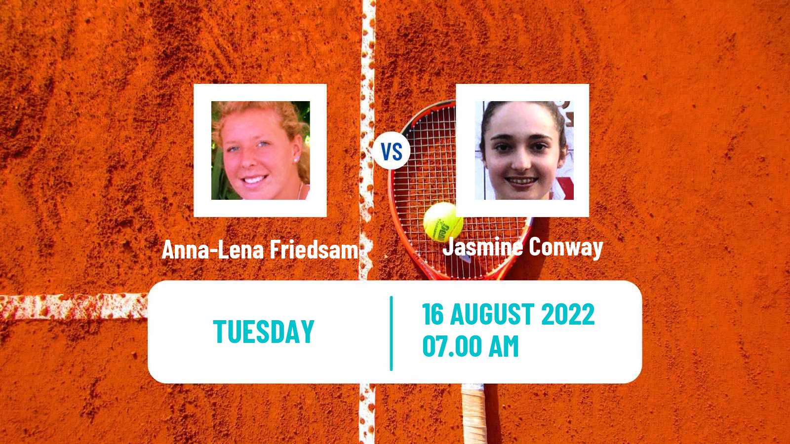 Tennis ITF Tournaments Anna-Lena Friedsam - Jasmine Conway