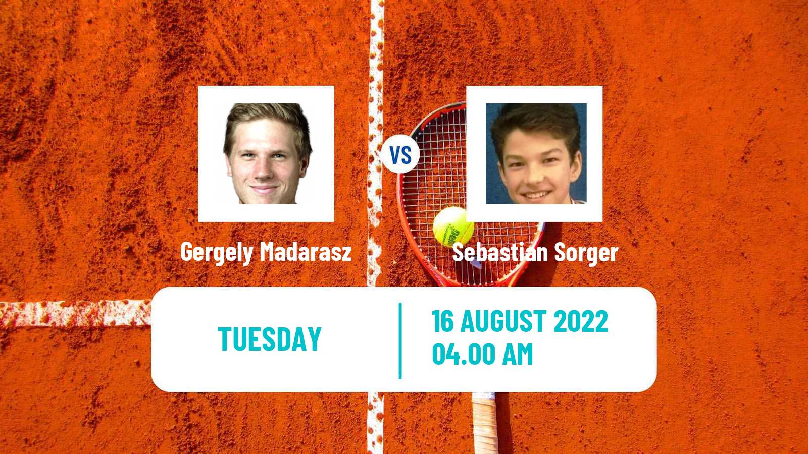 Tennis ITF Tournaments Gergely Madarasz - Sebastian Sorger