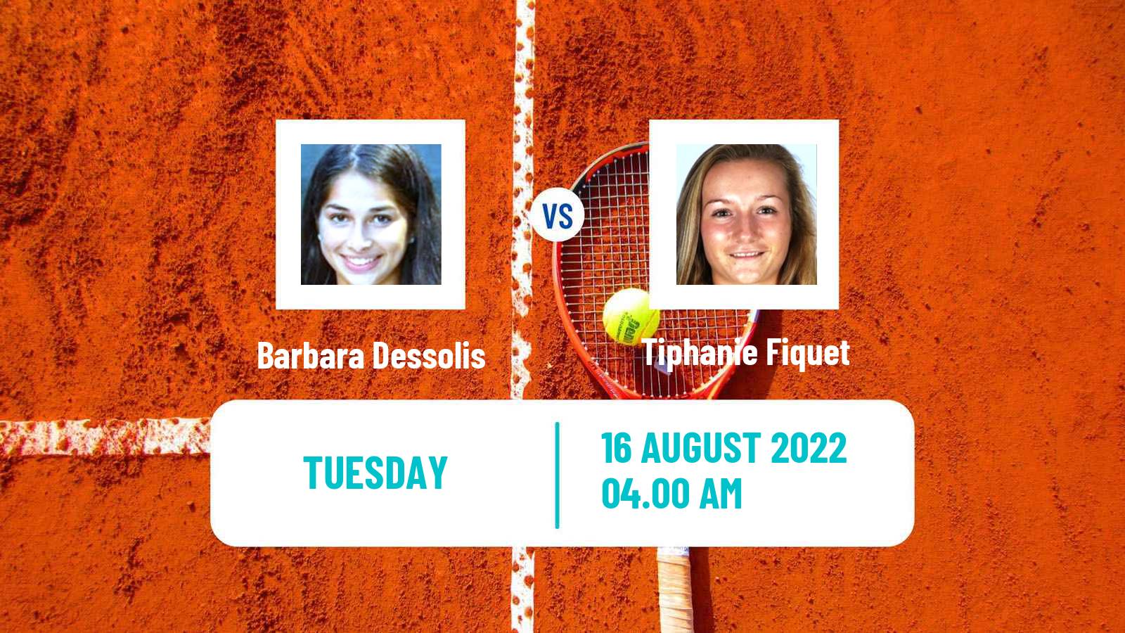 Tennis ITF Tournaments Barbara Dessolis - Tiphanie Fiquet