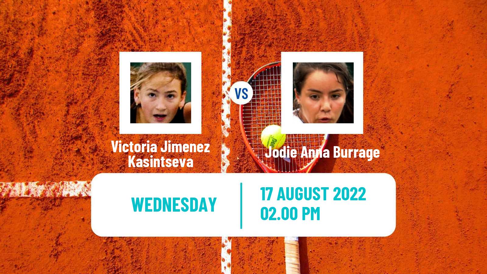 Tennis ATP Challenger Victoria Jimenez Kasintseva - Jodie Anna Burrage