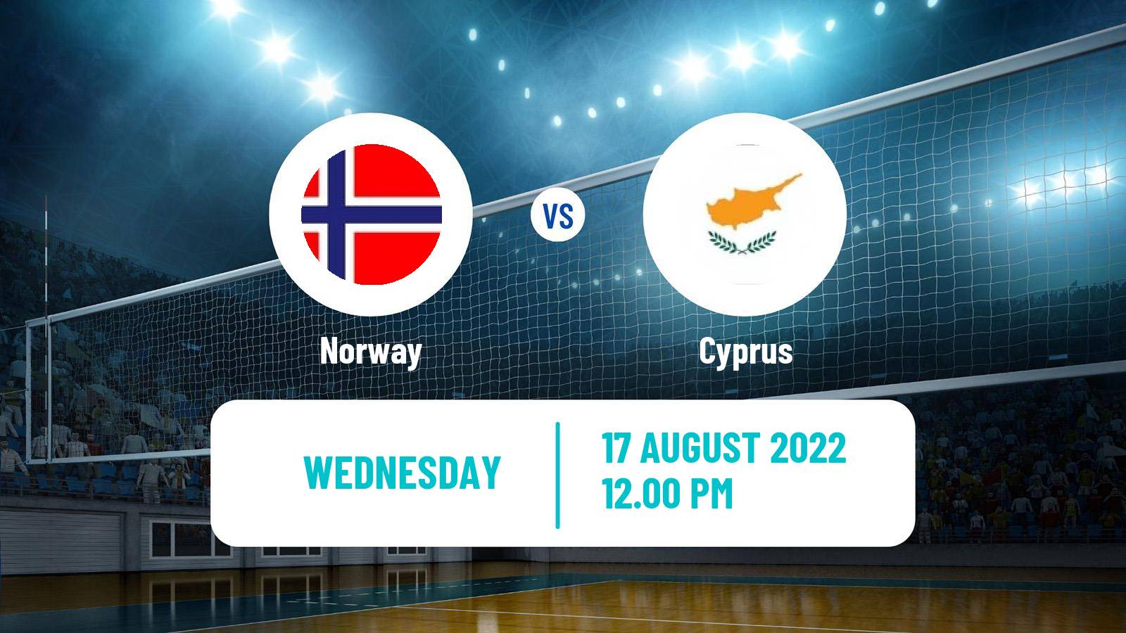 Volleyball European Championships Volleyball Norway - Cyprus