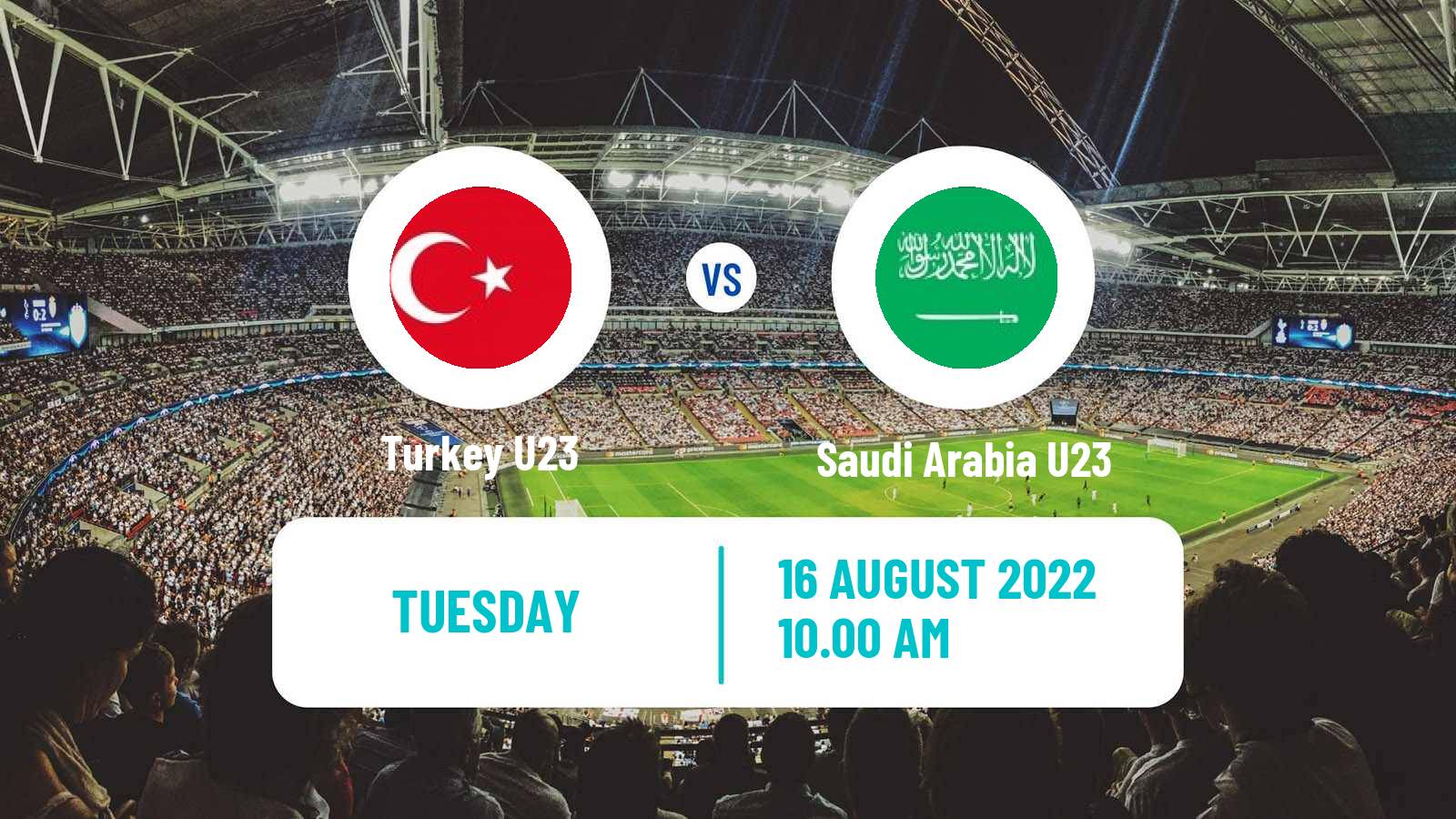 Soccer Islamic Solidarity Games Turkey U23 - Saudi Arabia U23