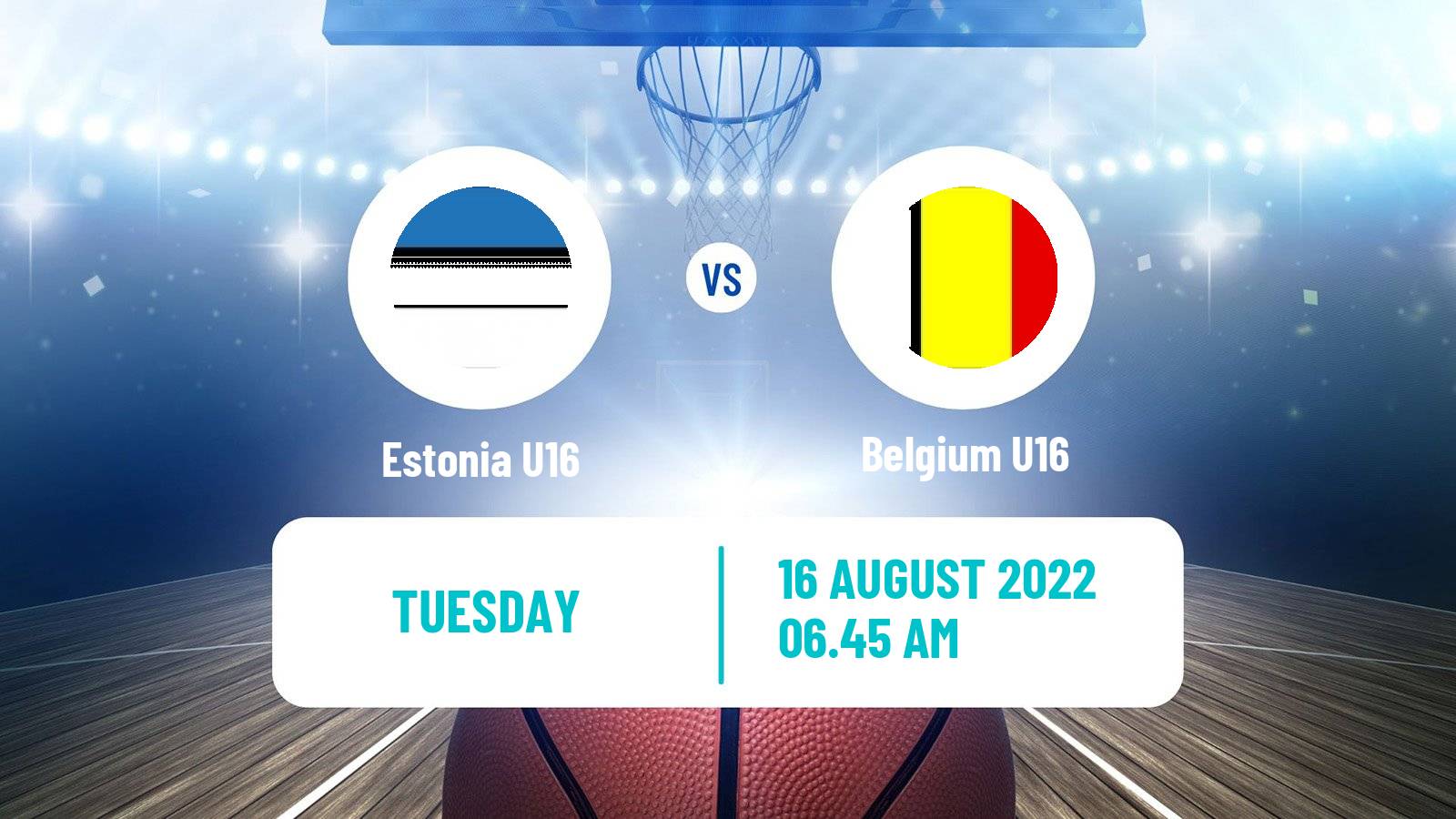 Basketball EuroBasket U16 B Estonia U16 - Belgium U16