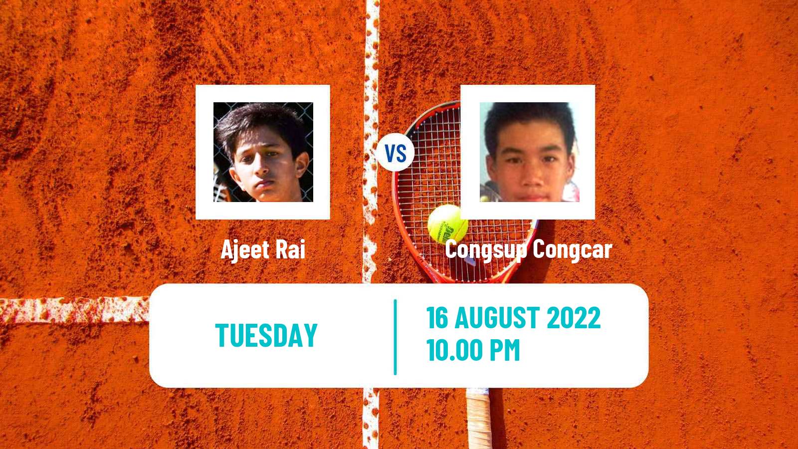 Tennis ITF Tournaments Ajeet Rai - Congsup Congcar