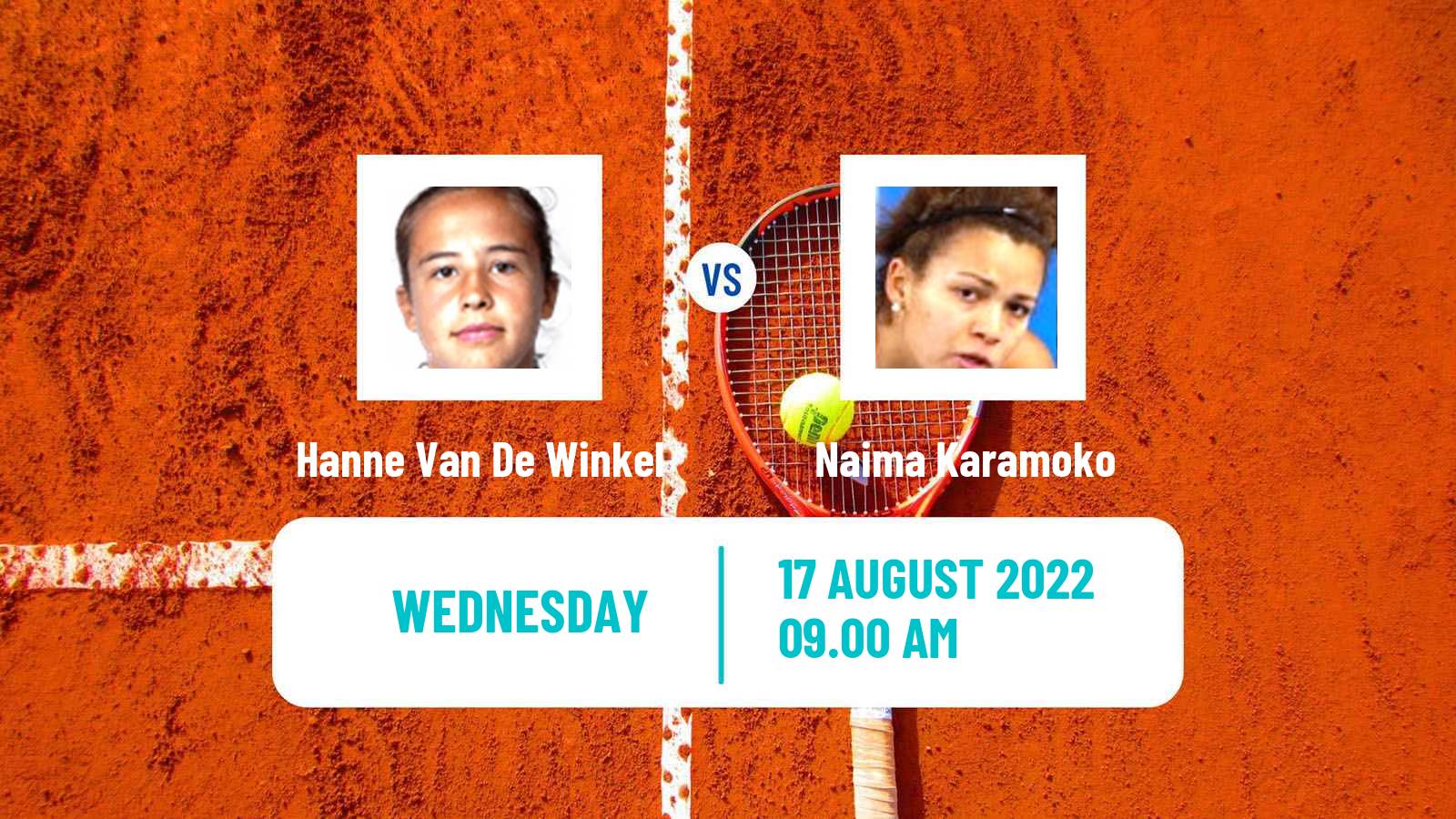 Tennis ITF Tournaments Hanne Van De Winkel - Naima Karamoko