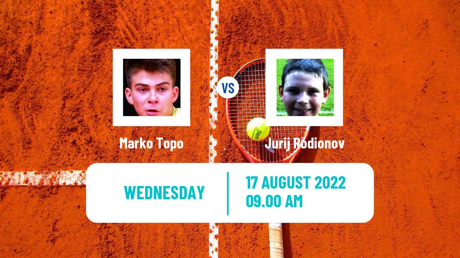 Tennis ATP Challenger Marko Topo - Jurij Rodionov