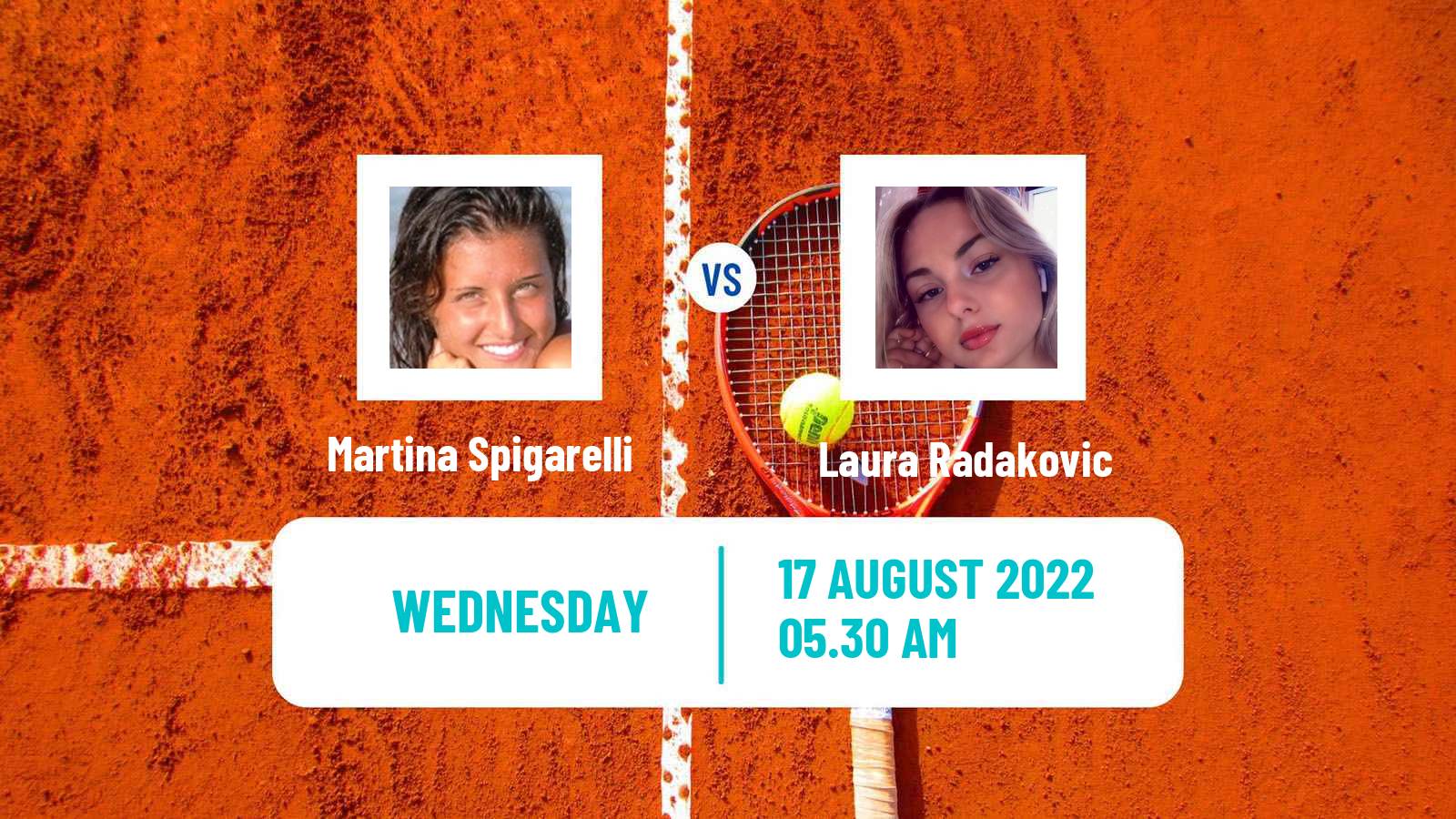 Tennis ITF Tournaments Martina Spigarelli - Laura Radakovic