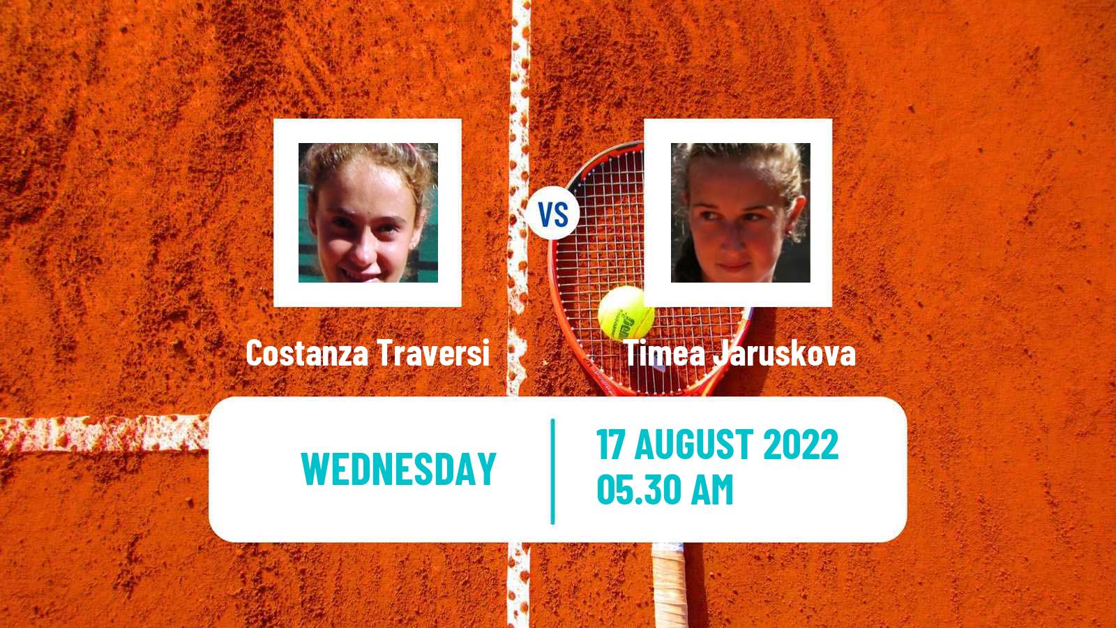 Tennis ITF Tournaments Costanza Traversi - Timea Jaruskova