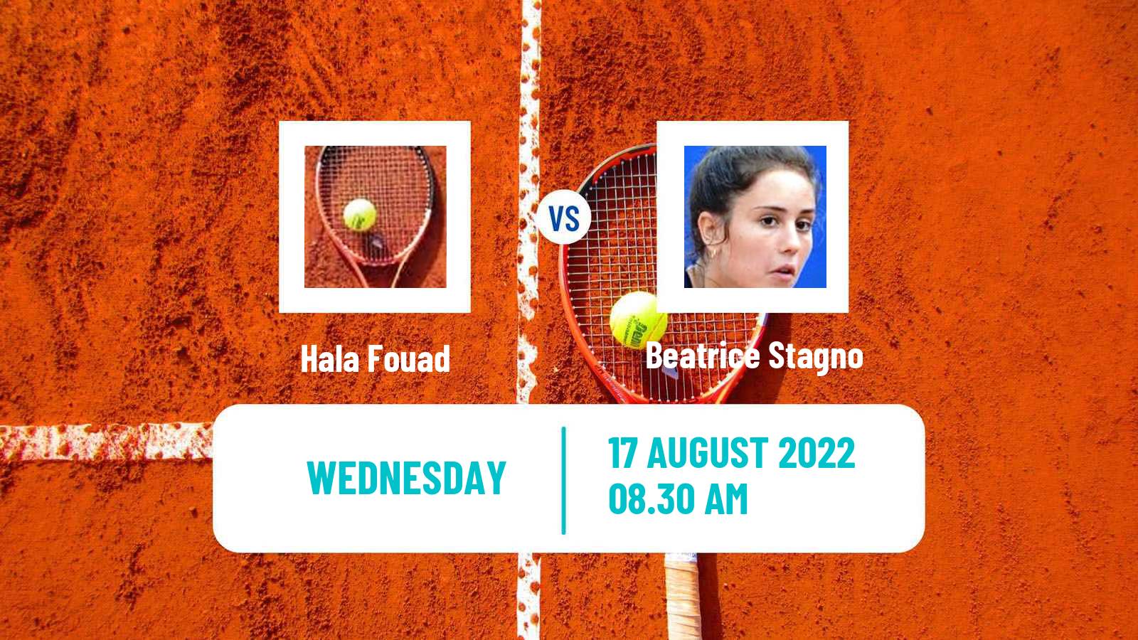 Tennis ITF Tournaments Hala Fouad - Beatrice Stagno