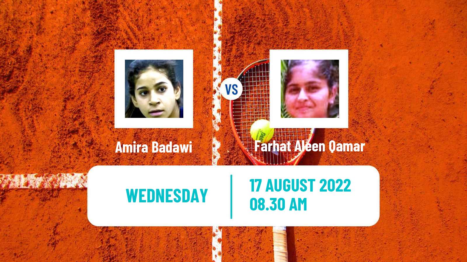 Tennis ITF Tournaments Amira Badawi - Farhat Aleen Qamar