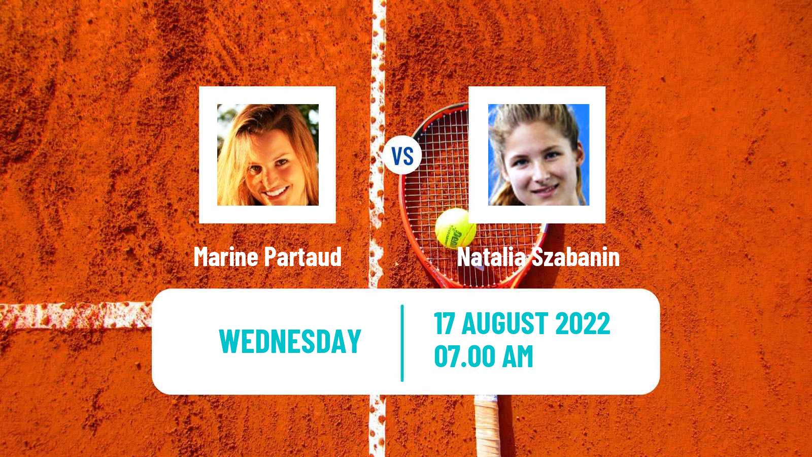 Tennis ITF Tournaments Marine Partaud - Natalia Szabanin