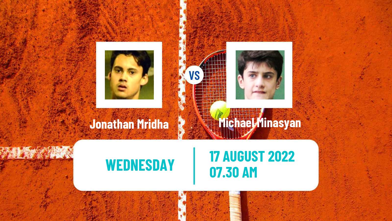 Tennis ITF Tournaments Jonathan Mridha - Michael Minasyan