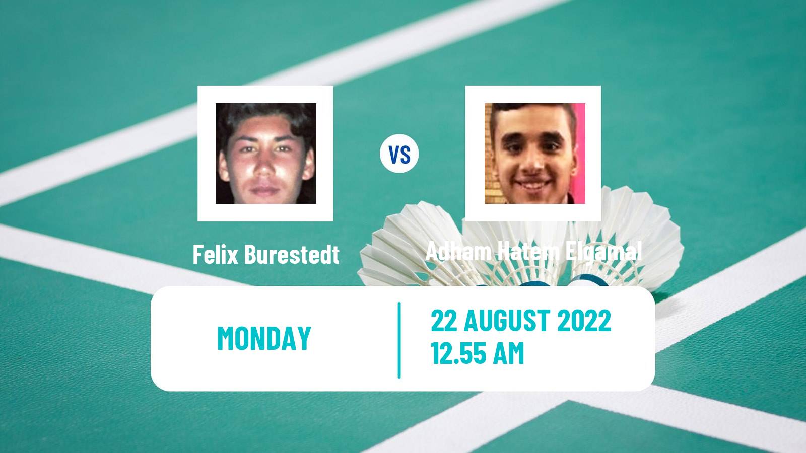 Badminton Badminton Felix Burestedt - Adham Hatem Elgamal