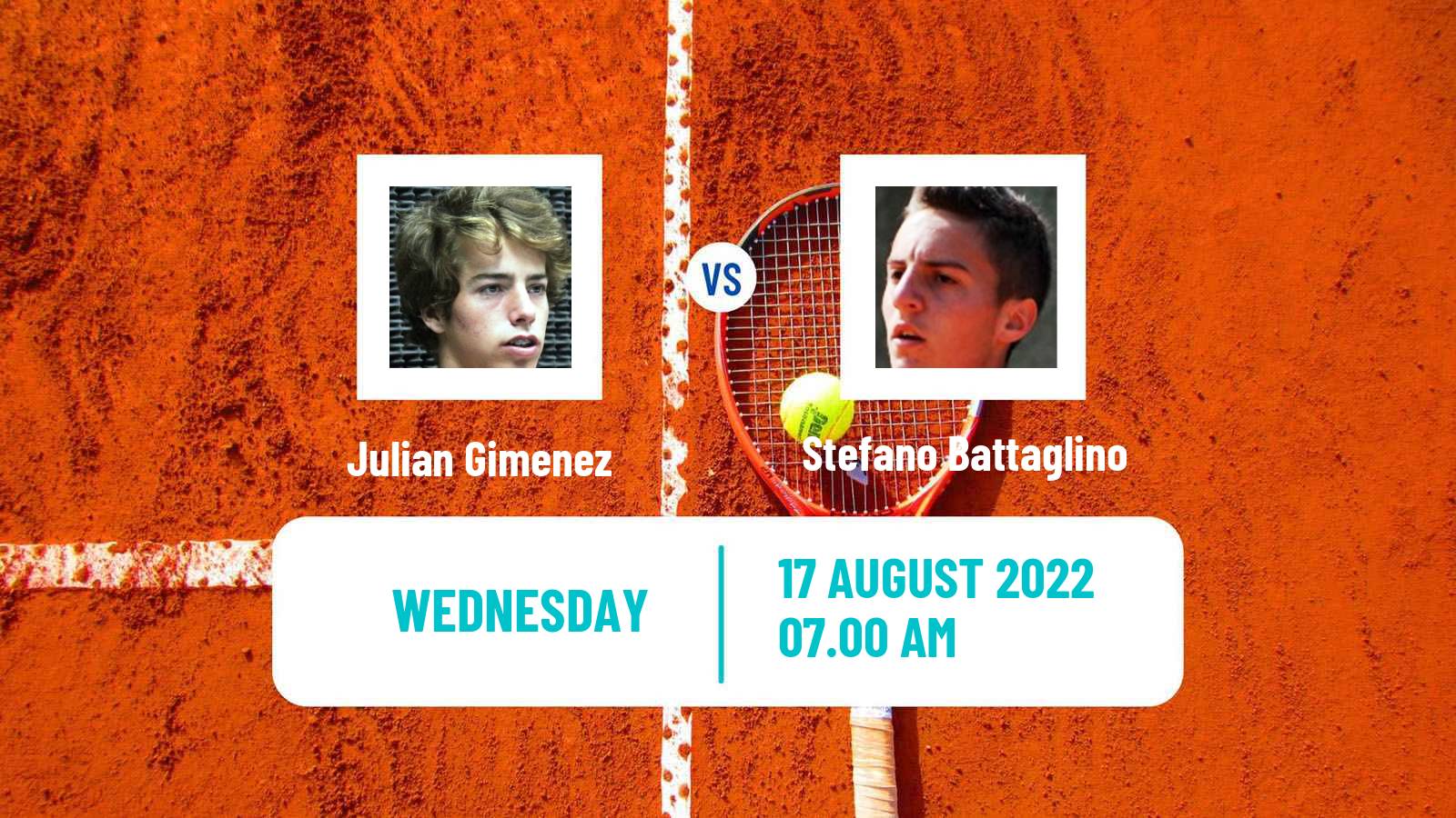 Tennis ITF Tournaments Julian Gimenez - Stefano Battaglino