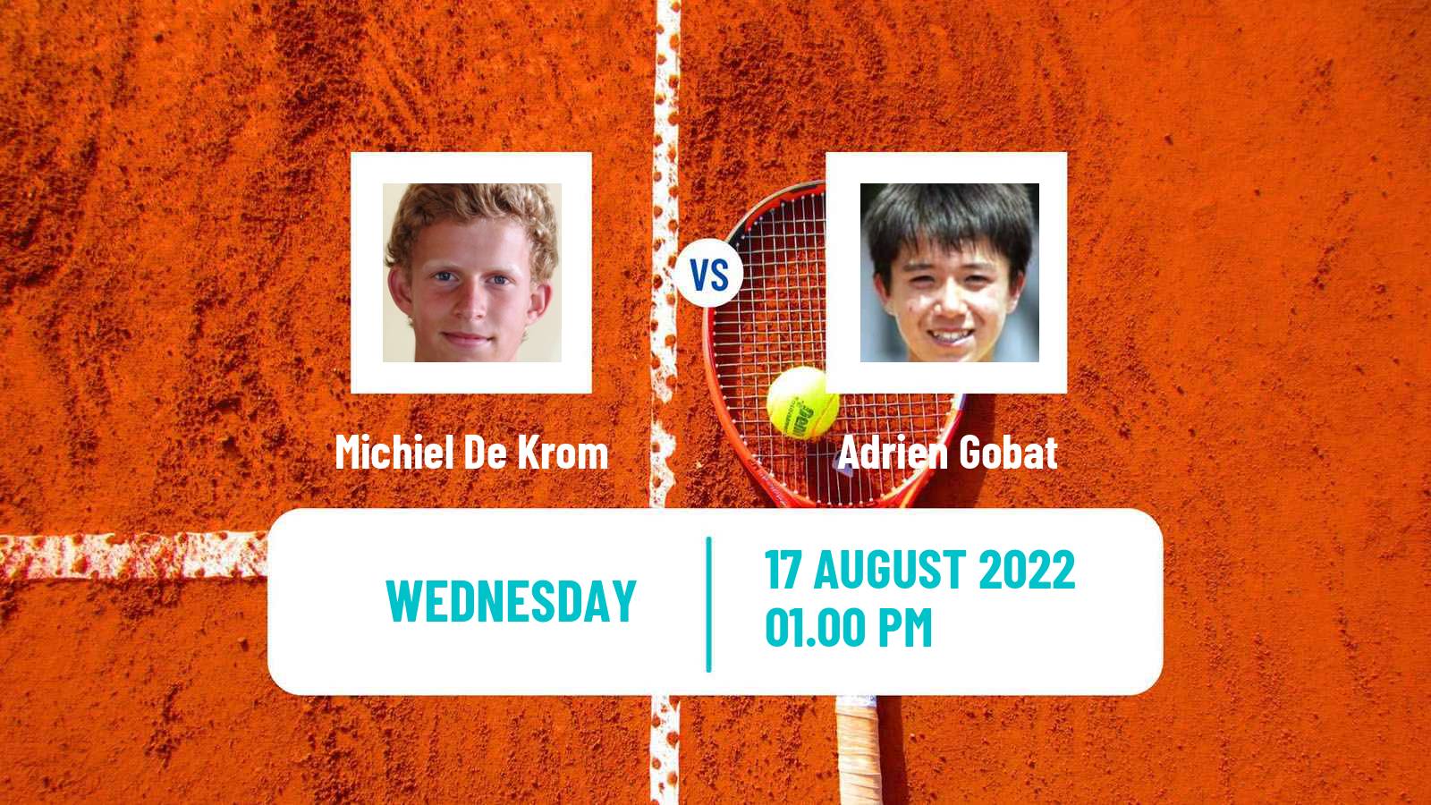 Tennis ITF Tournaments Michiel De Krom - Adrien Gobat