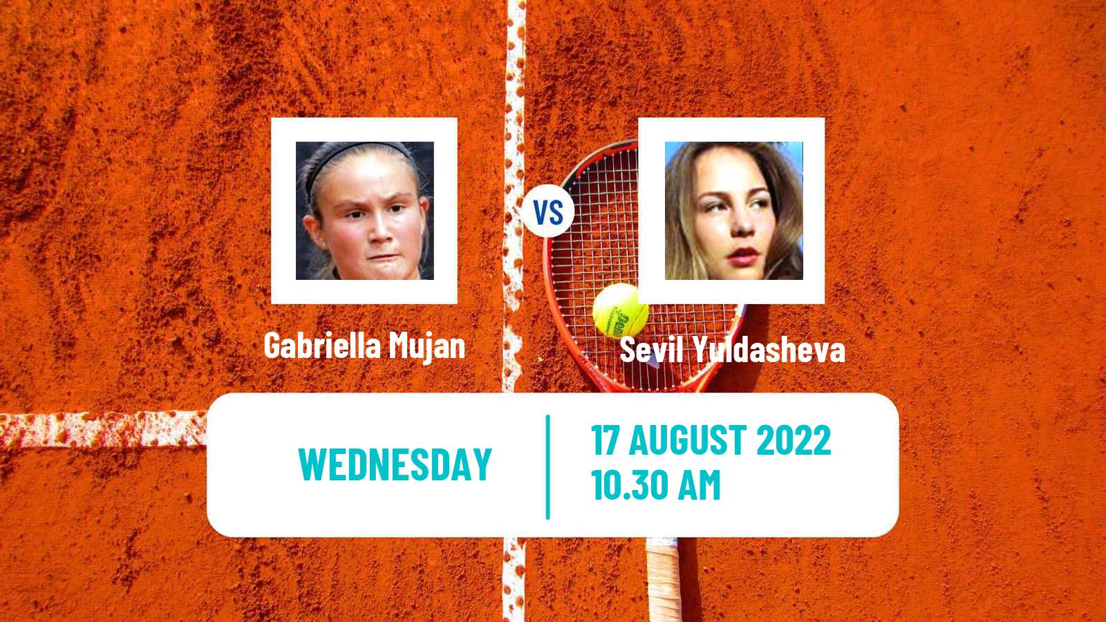 Tennis ITF Tournaments Gabriella Mujan - Sevil Yuldasheva