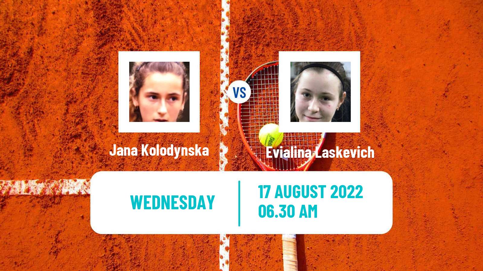 Tennis ITF Tournaments Jana Kolodynska - Evialina Laskevich