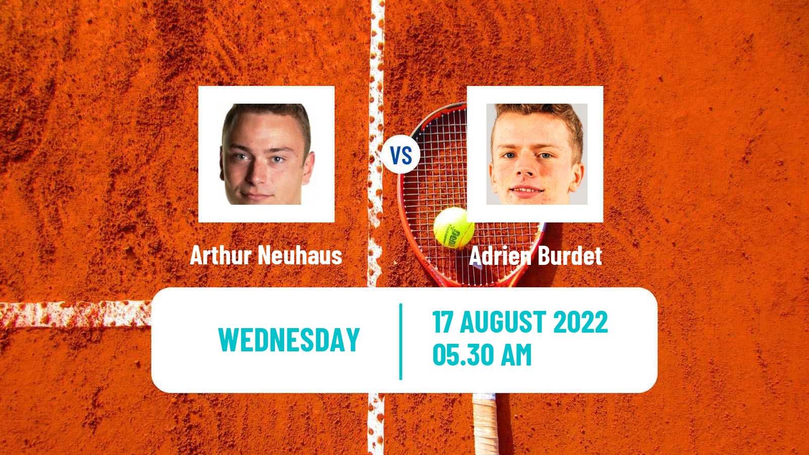 Tennis ITF Tournaments Arthur Neuhaus - Adrien Burdet