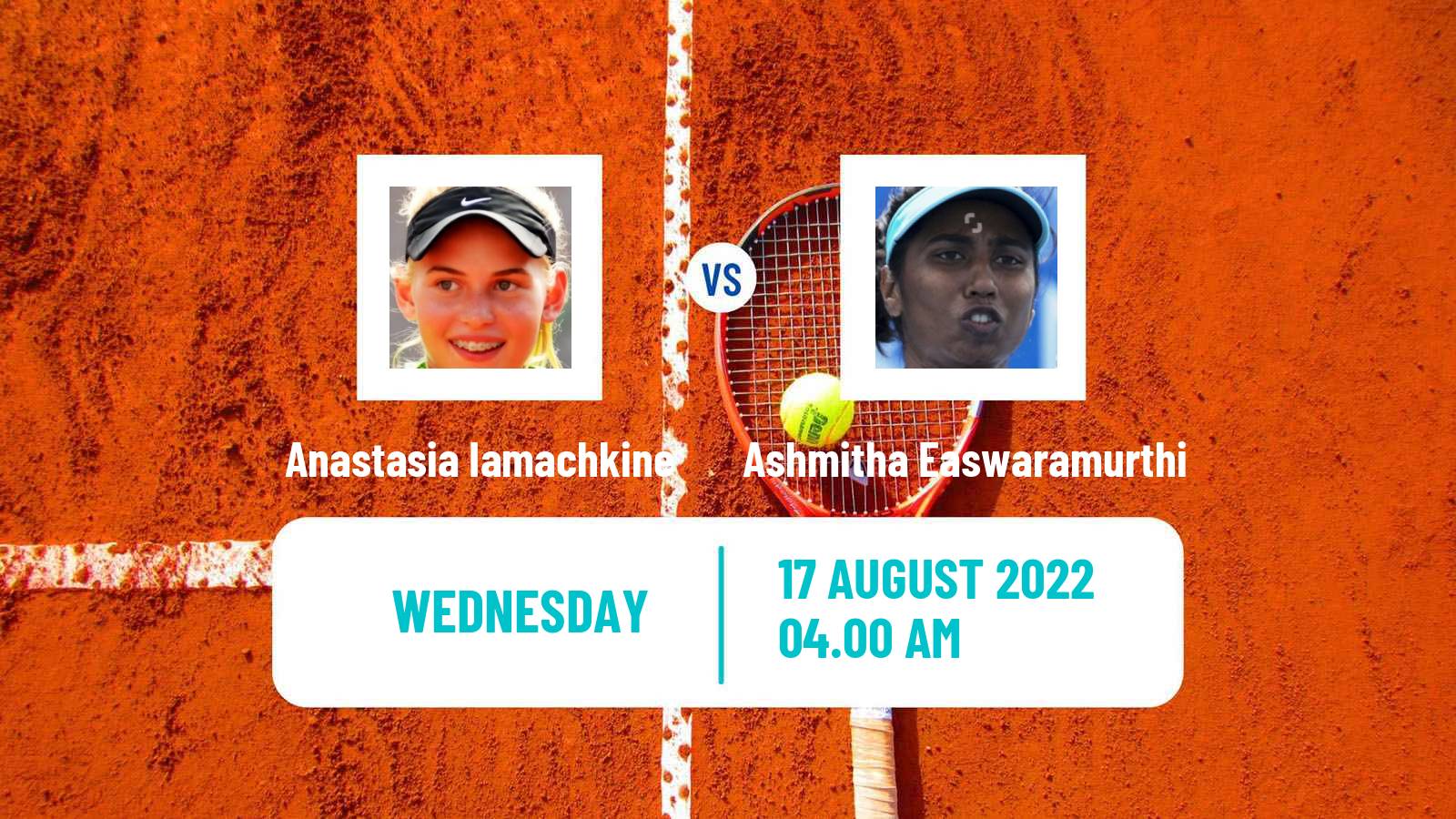 Tennis ITF Tournaments Anastasia Iamachkine - Ashmitha Easwaramurthi