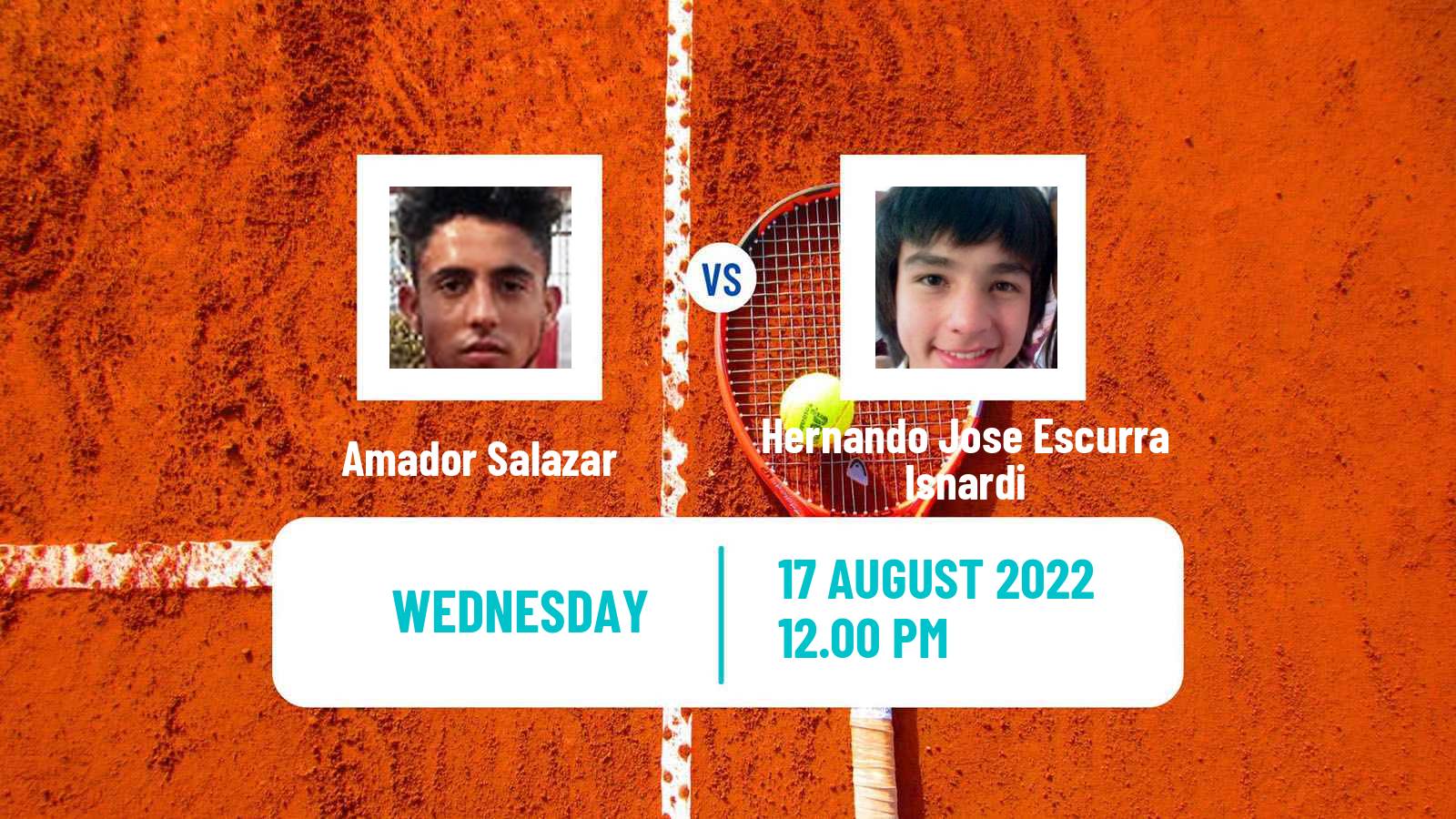 Tennis ITF Tournaments Amador Salazar - Hernando Jose Escurra Isnardi