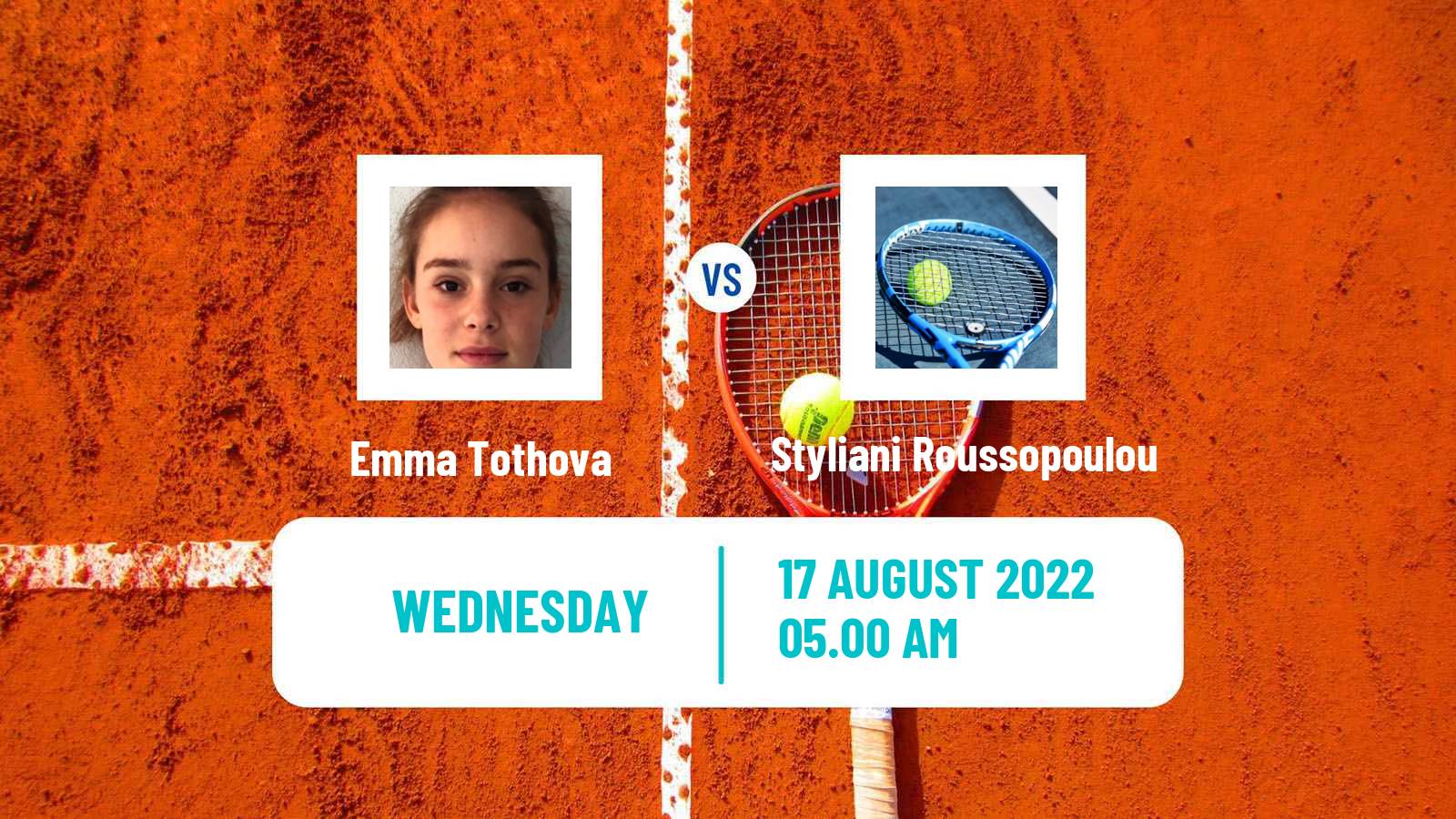 Tennis ITF Tournaments Emma Tothova - Styliani Roussopoulou