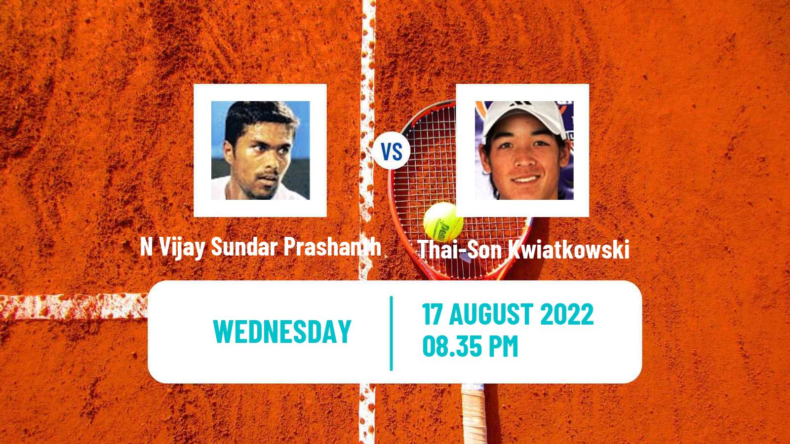 Tennis ITF Tournaments N Vijay Sundar Prashanth - Thai-Son Kwiatkowski