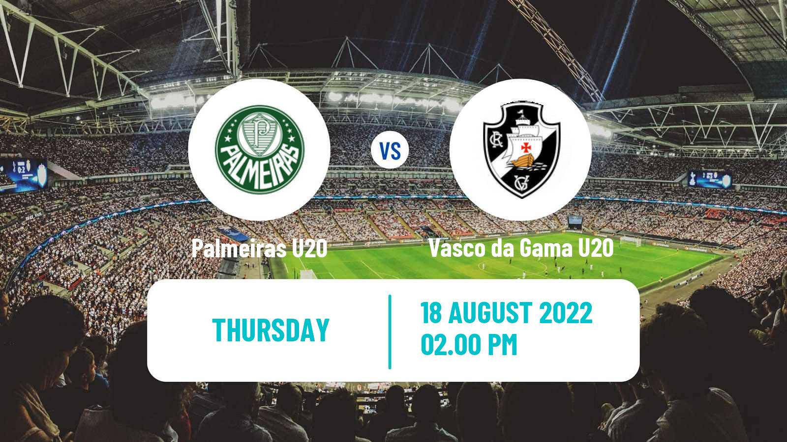 Soccer Brasileiro U20 Palmeiras U20 - Vasco da Gama U20