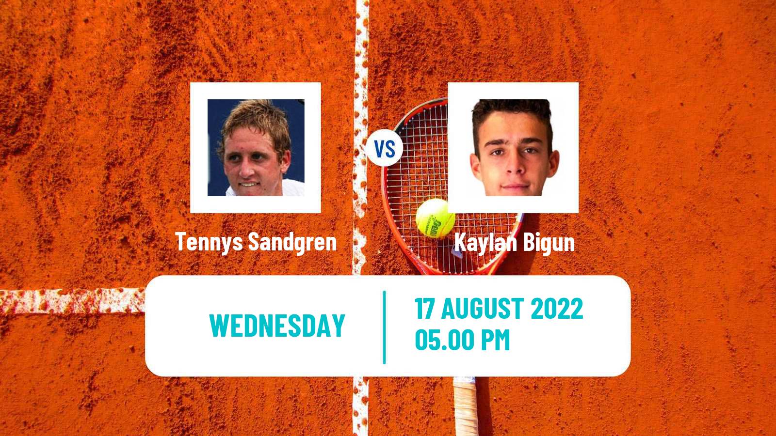 Tennis ITF Tournaments Tennys Sandgren - Kaylan Bigun