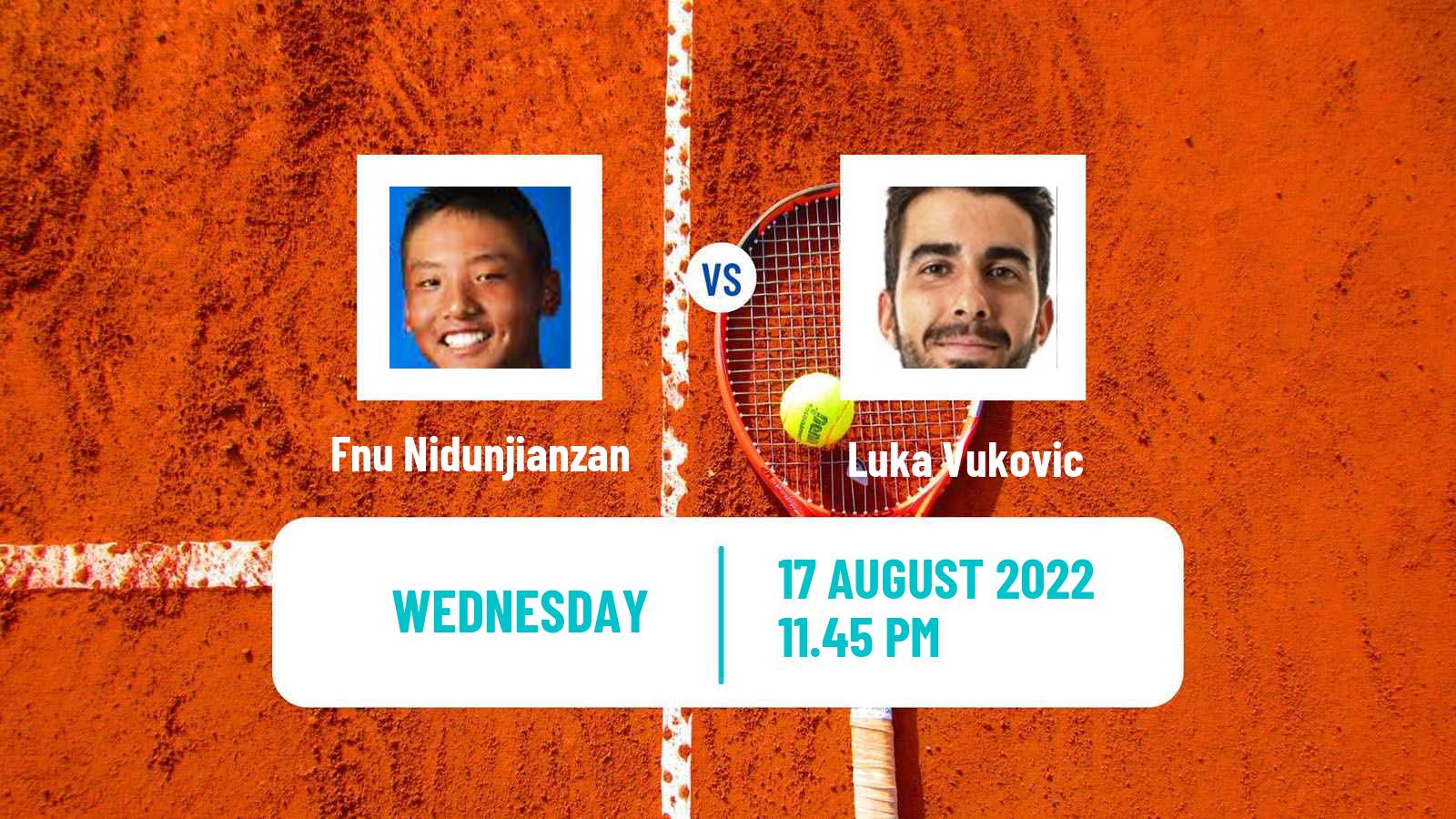 Tennis ITF Tournaments Fnu Nidunjianzan - Luka Vukovic